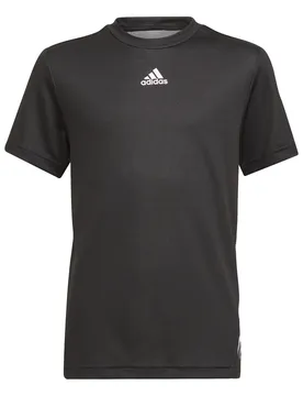 Kinder-T-Shirt Aeroready - Noir - male - Size: 5/6 ans