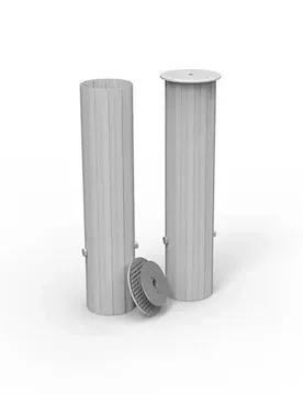Spiel aus 4 Aluminiumhülsen + Deckel für Fußballtore - Argenté - unisex - Size: TU