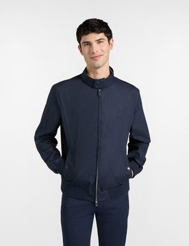 Harmont&blaine giubbino effetto paper touch uomo blu navy