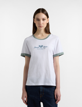 Harmont&blaine t-shirt con ricamo donna bianco
