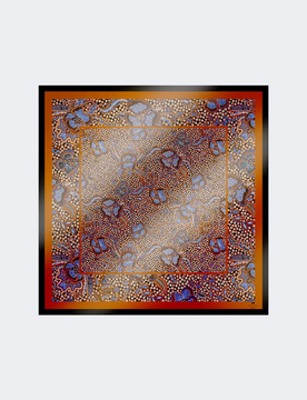 Foulard in seta donna nocciola