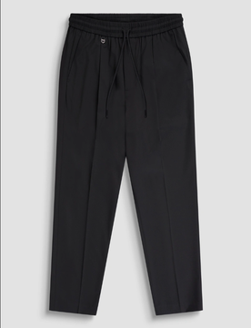 Pantalone misto viscosa uomo nero
