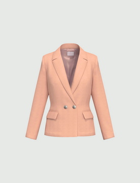 Giacca doppiopetto donna malva