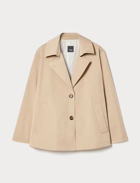 Giubbino in gabardina donna beige