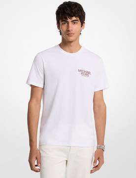 T-shirt con logo uomo bianco