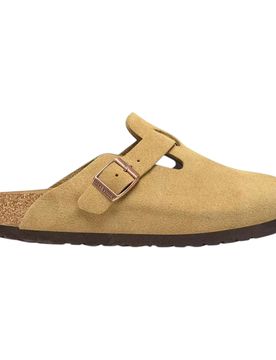 Sabot boston bs suede leather - latte cream