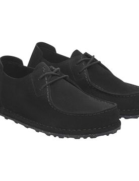 Scarpe utti lace suede leather - black