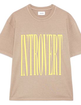 T-shirt jersey introvert - mud grey