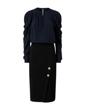 Vestiti casual donna - omelette abito punto stoffa - nero