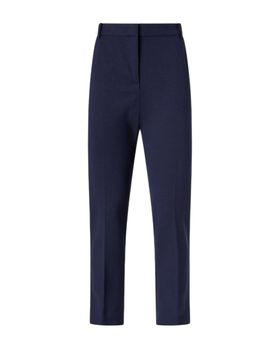 Pantaloni donna - bello pantalone punto stoffa - blu