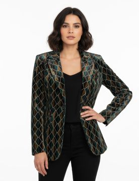 Giacche donna - smeraldo giacca monopetto 3 bottoni - multicolore