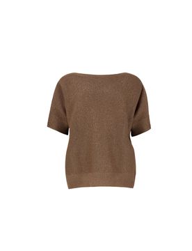 Maglie donna d.exterior - vanise' lux m/m over - marrone