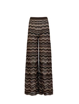 Pantaloni donna d.exterior - chevron traf pant dritto - marrone