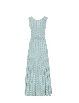 Vestiti da sera e cerimonia donna d.exterior - intarsio lux abito scollo v - celeste