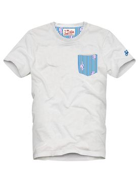 T-shirt uomo - blanche 01n monkeys stripes s 17 - bianco