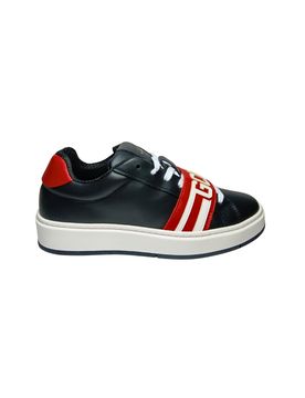 Scarpe Uomo Sneakers Band logo black-red