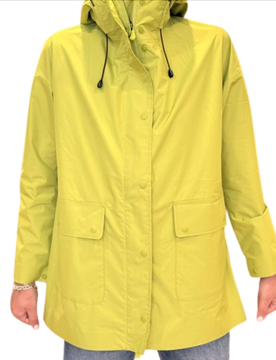 Impermiabile con cappuccio Donna Daina Citron Green