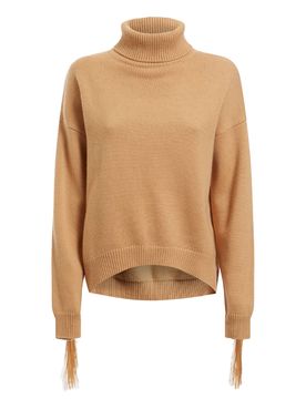 Leonie Roll Neck Ls Sweater G197 Khaki Tan W2BR32 Z2WX0