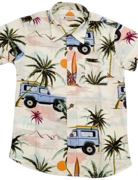 Camicia Fantasia Palme CSK0949
