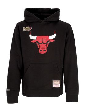 Felpa Cappuccio Uomo Nba Team Logo Hoodie Chibul Black