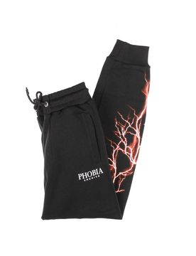 Pantalone Tuta Leggero Uomo Red Lightning Pants Black/red