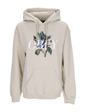 Felpa Cappuccio Donna Bird Old School Pullover Hood Sand