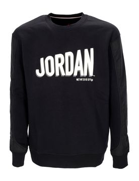 Felpa Girocollo Uomo Flight Mvp Graphic Fleece Crewneck Black/phantom/phantom