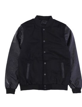 Giubbotto College Uomo Oldschool College Jacket Black/black