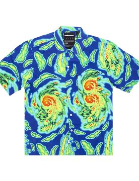 Camicia Manica Corta Uomo Nature Woven Blue