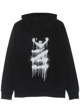 Felpa Leggera Cappuccio Uomo Spray H1 Black