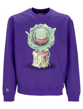 Felpa Girocollo Uomo Feed Me Crewneck Purple
