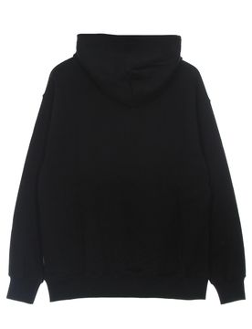 Felpa Leggera Cappuccio Uomo Logo Flame Hoodie Black