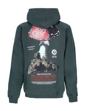 Felpa Cappuccio Uomo Red Cap Hoodie Hunter Green