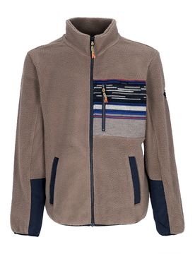 Giubbotto Pile Uomo Wonderer Track Jacket Clay