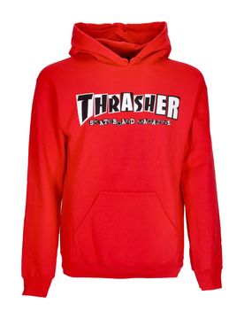 Felpa Cappuccio Uomo X Baker Hoodie Red