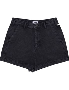 Jeans Corto Donna Baby Lamb Denim Short Dusty Black