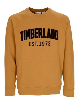 Felpa Leggera Girocollo Uomo Modern Wash Brand Sweat Wheat Boot