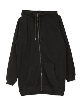 Felpa Cappuccio Zip Uomo Sweet Tall Black