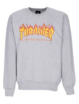 Felpa Girocollo Uomo Flame Crewneck Light Steel/yellow