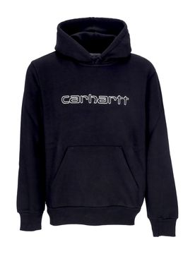 Felpa Cappuccio Uomo Hooded Elzy Sweatshirt Black/wax