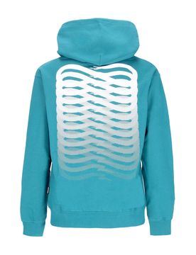 Felpa Cappuccio Uomo Ribs Hoodie Petrol