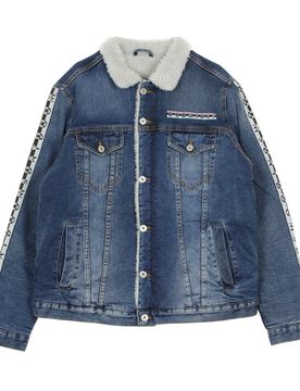 Giubbotto Jeans Uomo Necklace Denim Jacket Stone Wash