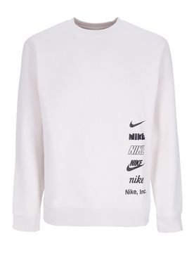 Felpa Girocollo Uomo Club + Mlogo Brushed-back Crewneck Phantom