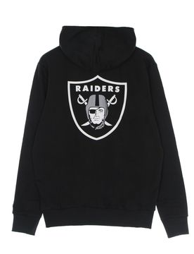 Felpa Cappuccio Uomo Nfl Outline Logo Po Hoodie Lasrai Black/white