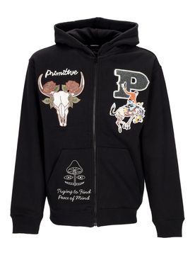Felpa Cappuccio Zip Uomo Badlands Zip Hoodie Black