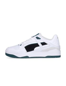 Scarpa Bassa Uomo Slipstream Suede Fs White/black/varsity Green