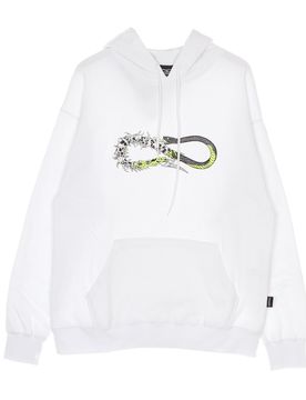 Felpa Cappuccio Uomo Scarful Hoodie White