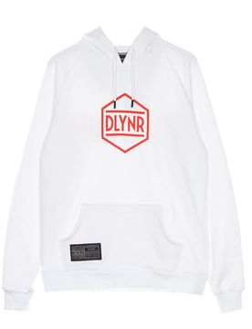 Felpa Cappuccio Uomo Logo Dlynr Hoodie White