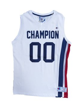 Canotta Tipo Basket Uomo Tank Top Mesh "reverse Weave" White/royal/red Unico