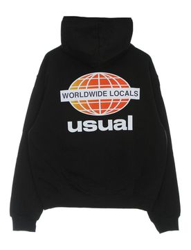 Felpa Leggera Cappuccio Uomo Wwl Gradient Hoodie Black